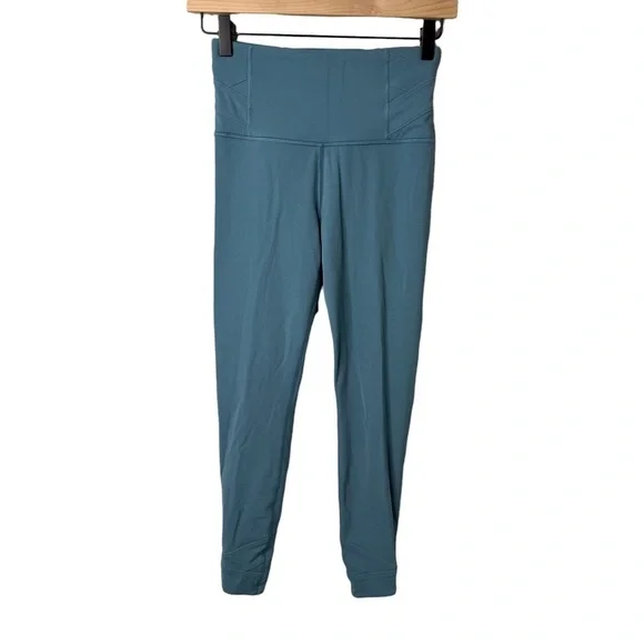 Athleta Elation Pirouette 7/8 Tight Leggings Size XS Rivera Blue Athletic - Picture 3 of 11